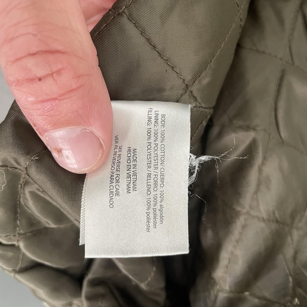 Vtg Orvis Barn Chore Coat Ames Large Forest Green Workwear Heavy Duty Distressed - Picture 10 of 13